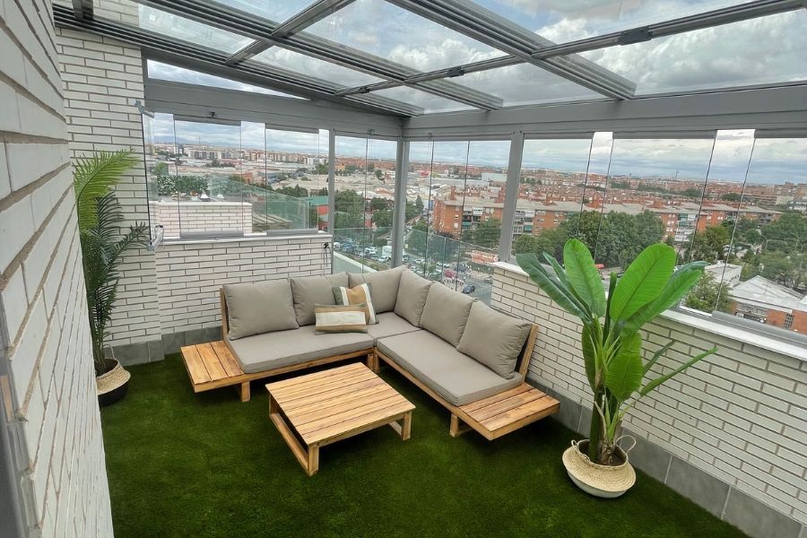 Decoración ático terraza